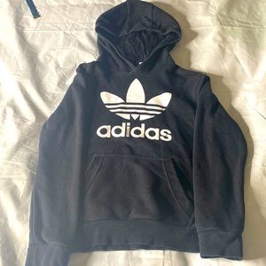 Adidas Boys small black hoodie pull over.